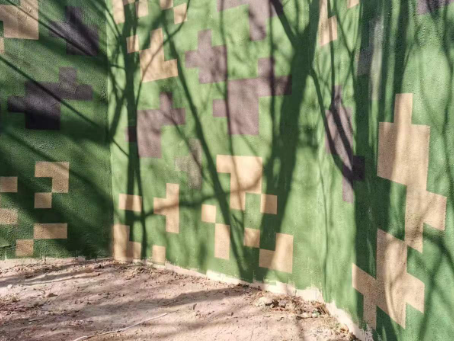 南宁外墙围迷彩喷涂 聚焦工业园区围墙